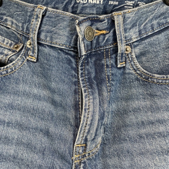 Old Navy Athletic Taper Medium Wash Blue Jeans Skinny Women’s 29x30 WITH TAG - Picture 12 of 16